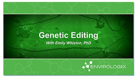 Genetic Editing Webinar Series Web Page Cover Card