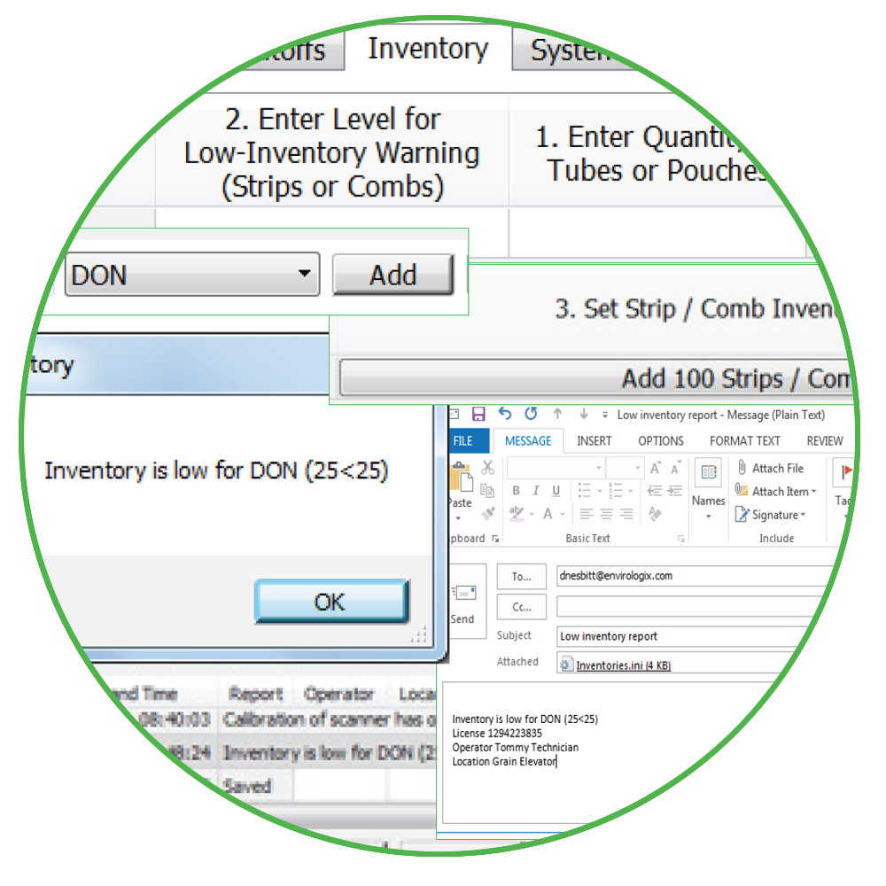 screenshot example of inventory management