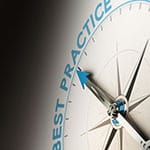 image showing a compass needle pointing to the words 'Best Practice'